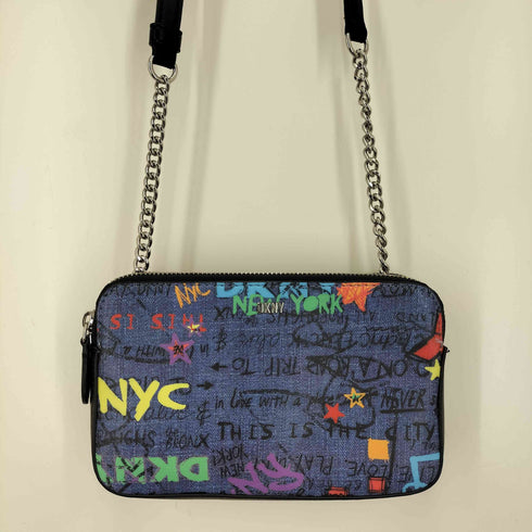 ダナキャランニューヨーク DKNY ヴェロニカ 総柄 プリント レザー ショルダー バッグ レディース