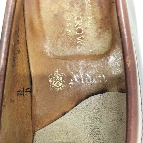 オールデン ALDEN USA製 別注 コードバンコインローファー メンズ US:8