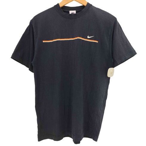 ナイキ NIKE 90s~00s 白タグ スウッシュプリント クルーネック S/S Tシャツ メンズ import:M