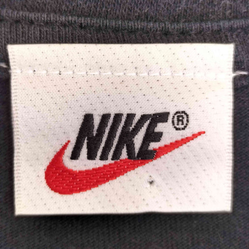 ナイキ NIKE 90s~00s 白タグ スウッシュプリント クルーネック S/S Tシャツ メンズ import:M