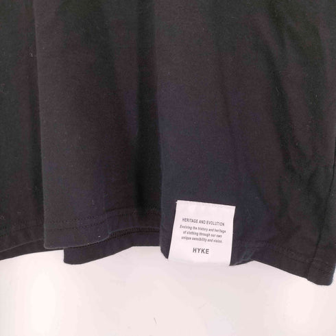 ハイク HYKE 26SS CROPPED SHORT-SLV TEE / BIG FIT(6.5OZ) レディース 1