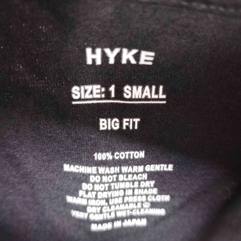 ハイク HYKE 26SS CROPPED SHORT-SLV TEE / BIG FIT(6.5OZ) レディース 1