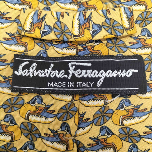 サルヴァトーレフェラガモ Salvatore Ferragamo 総柄 ネクタイ メンズ