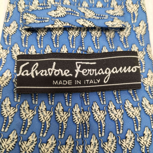 サルヴァトーレフェラガモ Salvatore Ferragamo 総柄 ネクタイ メンズ