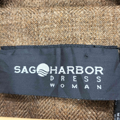 SAG HARBOR 裾リーフデザイン ジャケット レディース