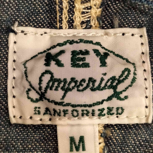 キーインペリアル Key IMPERIAL ロゴワッペン デニム カバーオール メンズ JPN:M
