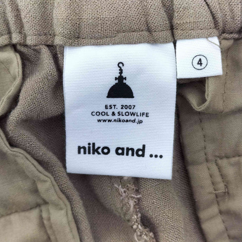 ニコアンド niko and... リネンゆるショートPT レディース JPN:4