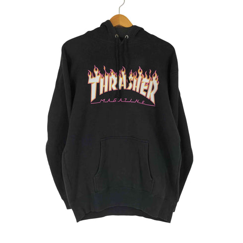 スラッシャーマガジン THRASHER MAGAZINE ロゴ プルオーバーパーカー メンズ JPN:XL
