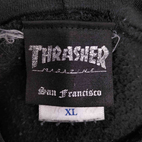 スラッシャーマガジン THRASHER MAGAZINE ロゴ プルオーバーパーカー メンズ JPN:XL
