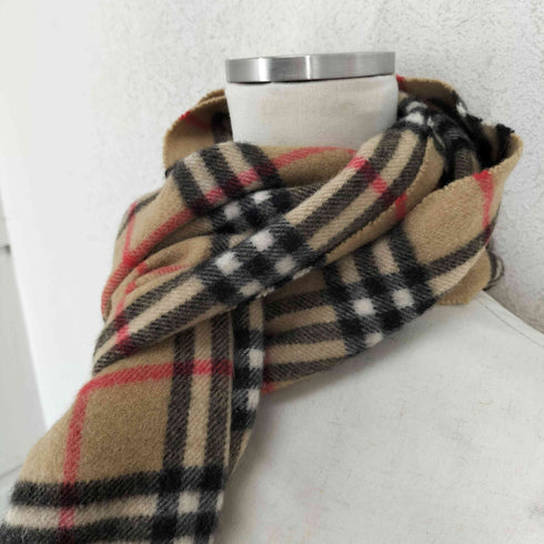 バーバリーズ BURBERRYS pure cashmere カシミヤ100 ノバチェックマフラー レディース