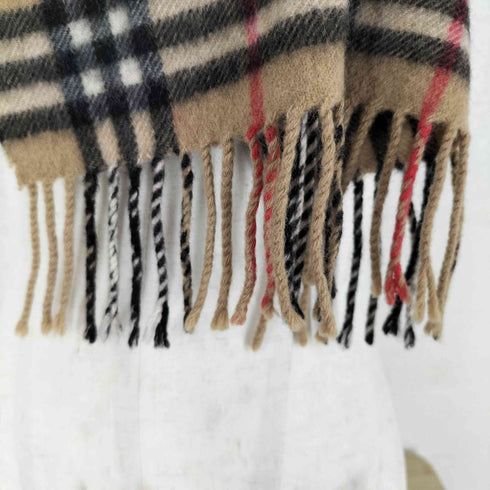 バーバリーズ BURBERRYS pure cashmere カシミヤ100 ノバチェックマフラー レディース