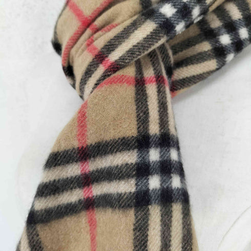 バーバリーズ BURBERRYS pure cashmere カシミヤ100 ノバチェックマフラー レディース