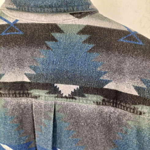 ウールリッチ WOOLRICH 90s メキシコ製 ネイティブ柄 コットン ネルシャツ メンズ import:M