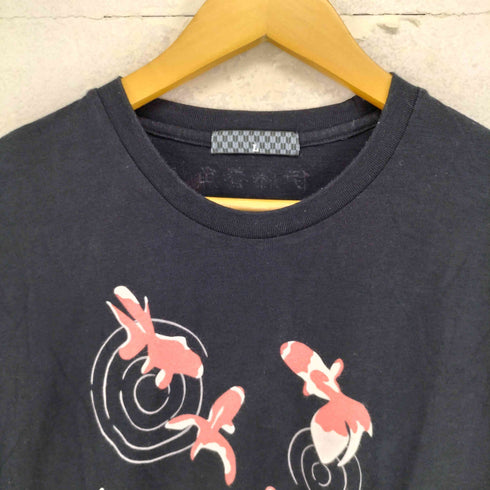 ユニクロ UNIQLO Japanese pattern 伝統企業コラボ クルーネック Tシャツ メンズ JPN:L