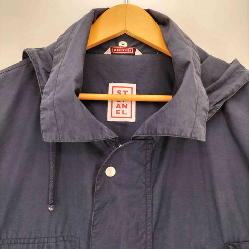 ステファネル STEFANEL 2WAY フラップポケット フーデッド フィールドジャケット メンズ JPN:M