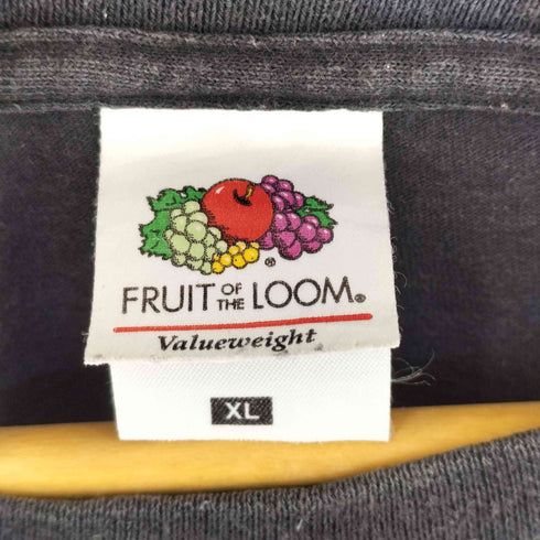 フルーツオブザルーム FRUIT OF THE LOOM レコードレーベル ロゴプリントTシャツ メンズ XL