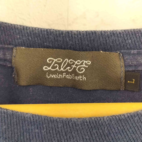 リブインファブアースライフ L.I.F.E LIVE IN FAB EARTH L/S ポケットTシャツ メンズ L
