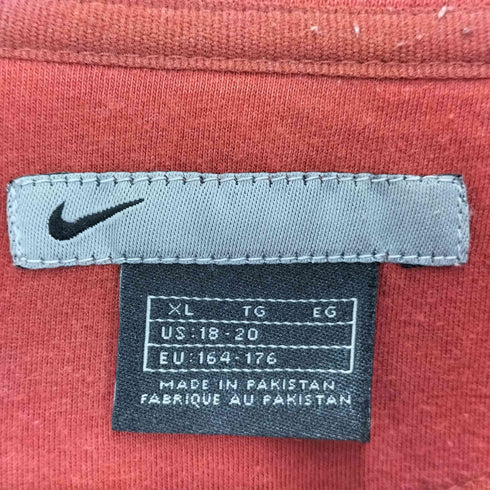 ナイキ NIKE 00S グレータグ スウッシュ 刺繍 ハーフジップ プルオーバー スウェット レディース import:XL