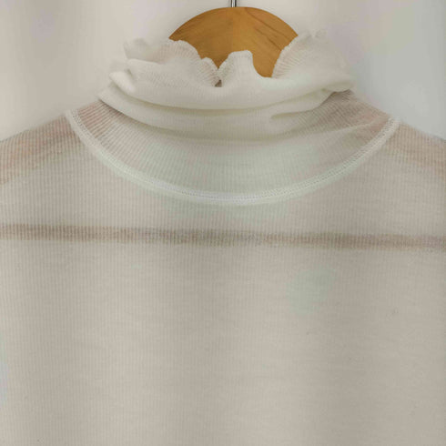 ビューティーアンドユースユナイテッドアローズ BEAUTY & YOUTH UNITED ARROWS コットンテレコ リブ シアー タートルネック カットソー レディース