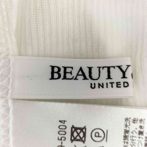 ビューティーアンドユースユナイテッドアローズ BEAUTY & YOUTH UNITED ARROWS コットンテレコ リブ シアー タートルネック カットソー レディース