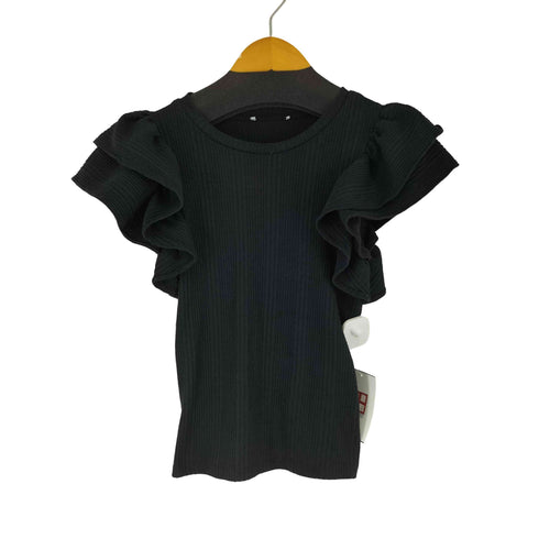 ザラ ZARA 裾フリル ノースリーブトップス レディース import:S