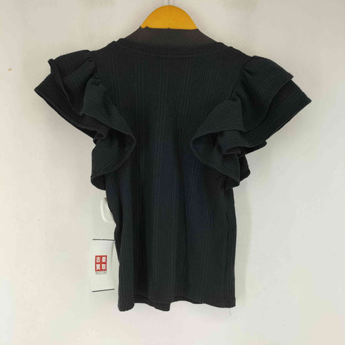 ザラ ZARA 裾フリル ノースリーブトップス レディース import:S