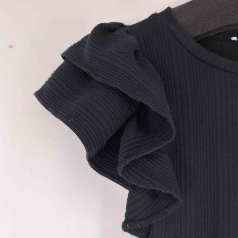 ザラ ZARA 裾フリル ノースリーブトップス レディース import:S