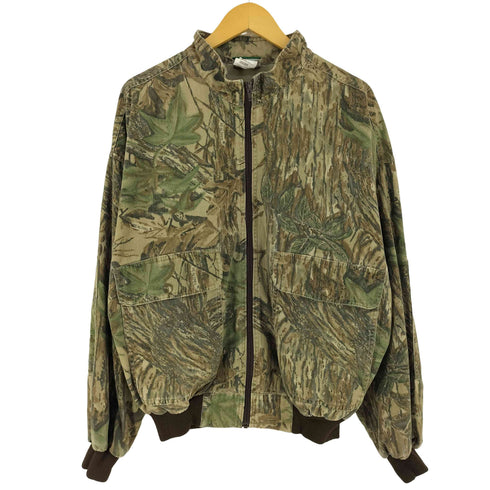 カベラス Cabela's リアルツリーカモ柄 スタンドジップジャケット メンズ XL