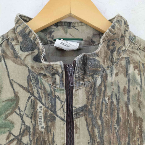 カベラス Cabela's リアルツリーカモ柄 スタンドジップジャケット メンズ XL