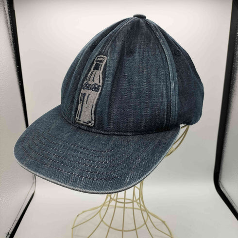 00S ボディ 企業 ボトル ロゴ 刺繍 シャンブレー デニム 6パネル キャップ メンズ
