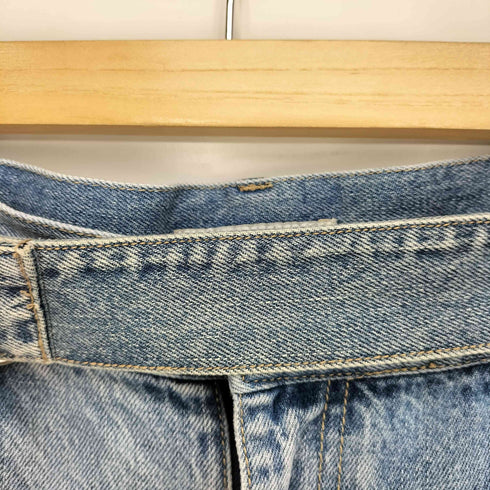 ディスコート Discoat ウエストベルト 1タック ワイド デニムパンツ レディース JPN:M