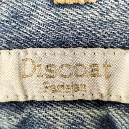 ディスコート Discoat ウエストベルト 1タック ワイド デニムパンツ レディース JPN:M