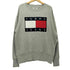 トミーヒルフィガージーンズ TOMMY HILFIGER JEANS フロントロゴ刺繍 クルーネック スウェット メンズ import:L