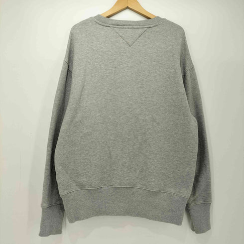 トミーヒルフィガージーンズ TOMMY HILFIGER JEANS フロントロゴ刺繍 クルーネック スウェット メンズ import:L