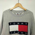 トミーヒルフィガージーンズ TOMMY HILFIGER JEANS フロントロゴ刺繍 クルーネック スウェット メンズ import:L