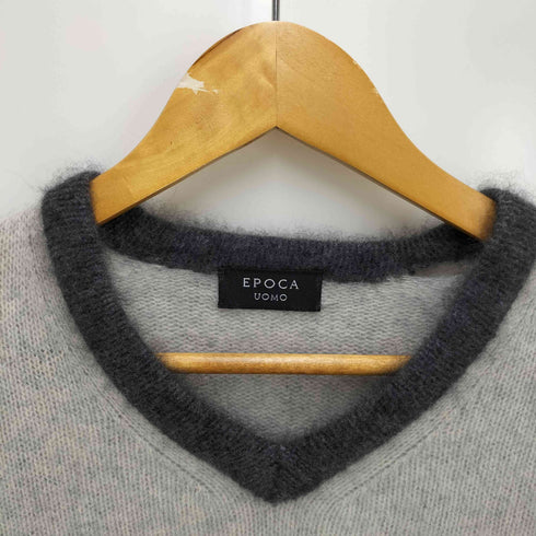 エポカウォモ Epoca uomo フェレット ウール Vネック セーター メンズ 46