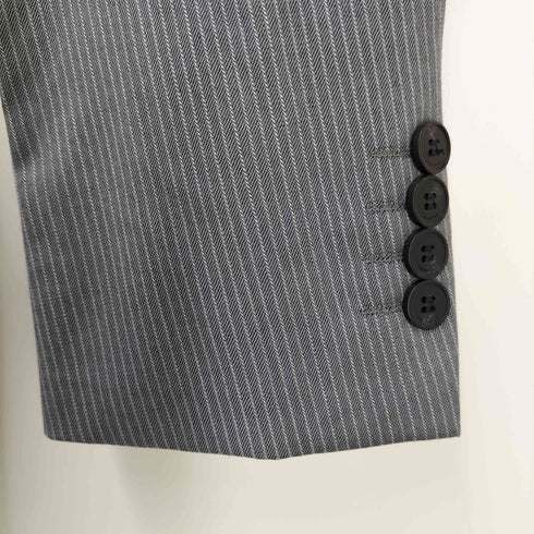 カルバンクライン CALVIN KLEIN ウール ストライプ 2B テーラードジャケット メンズ 34