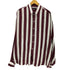 ドルチェアンドガッバーナ DOLCE&GABBANA 26SS ストライプ シルクツイル シャツ メンズ 40