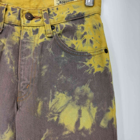 ボブソン BOBSON 560 AUTHENTIC JEANS タイダイ染 ブーツカット デニムパンツ レディース US:26-27