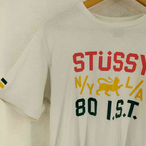 ステューシー Stussy Lion of Judah ラスターカラー プリント Tシャツ メンズ L