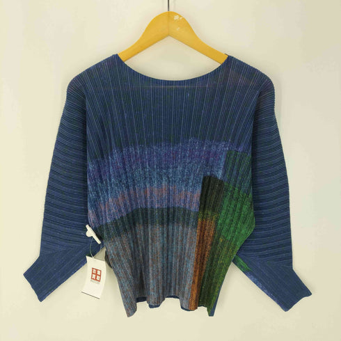 プリーツプリーズイッセイミヤケ PLEATS PLEASE ISSEY MIYAKE 22AW グラデーション プリーツ カットソー トップス レディース JPN:3