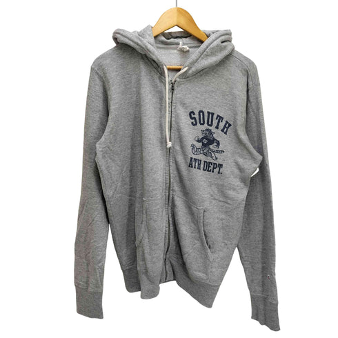 チャンピオン Champion 復刻 ランタグ フロントプリント ジップパーカー SOUTH ATH DEPT. メンズ import:XL