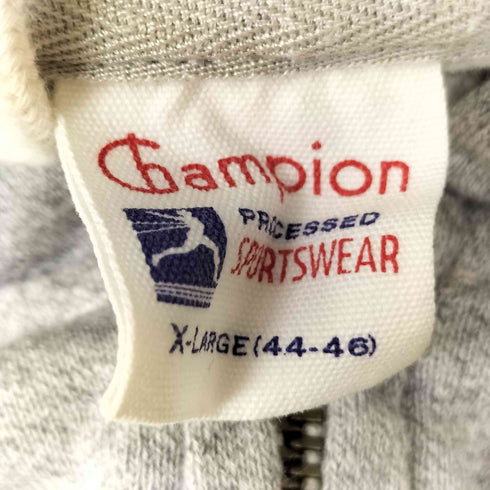 チャンピオン Champion 復刻 ランタグ フロントプリント ジップパーカー SOUTH ATH DEPT. メンズ import:XL