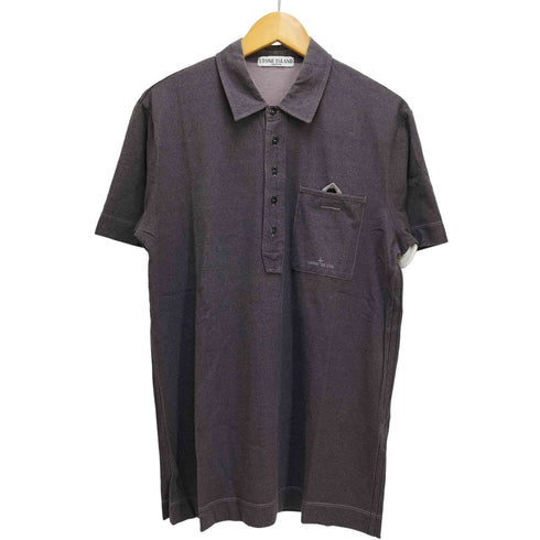 ストーンアイランド STONE ISLAND 00S フロントポケット S/S ポロシャツ メンズ import:L