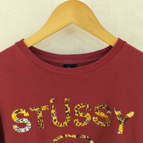 ステューシー Stussy N4 レオパード柄 プリントTシャツ メンズ L