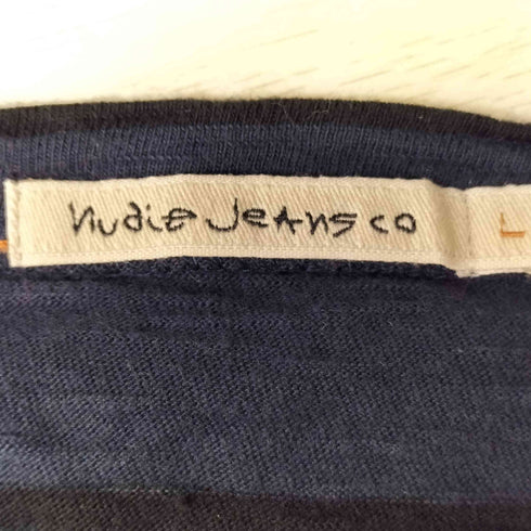 ヌーディージーンズ Nudie Jeans L/S クルーネックボーダーTシャツ メンズ import:L