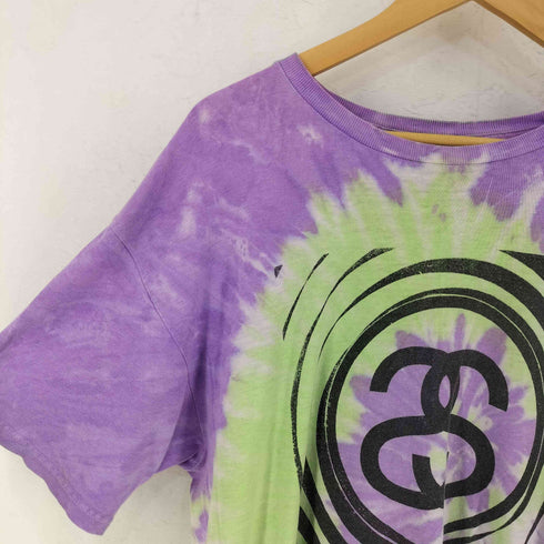 ステューシー Stussy SSリンクロゴプリント タイダイ柄Tシャツ メンズ L