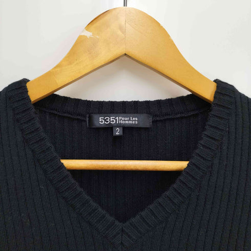 ゴーサンゴーイチプールオム 5351 POUR LES HOMMES Vネックニット メンズ 2