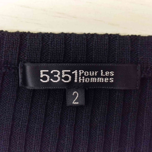 ゴーサンゴーイチプールオム 5351 POUR LES HOMMES Vネックニット メンズ 2