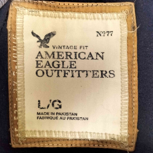 アメリカンイーグルアウトフィッターズ AMERICAN EAGLE OUTFITTERS ラバープリント クルーネックスウェット メンズ import:L